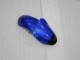 2000-2002 Kawasaki ZX6R Motorcycle Fairings - Blue Glossy Black Elf Bridgestone UK