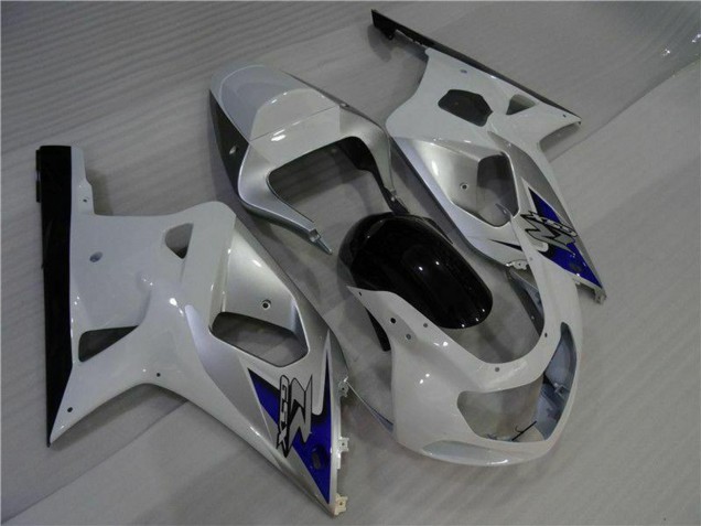 2001-2003 Suzuki GSXR 600/750 Motorcycle Fairings - White Silver Blue Black UK