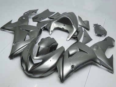 2006-2007 Kawasaki ZX10R Motorcycle Fairings - Glossy Grey UK