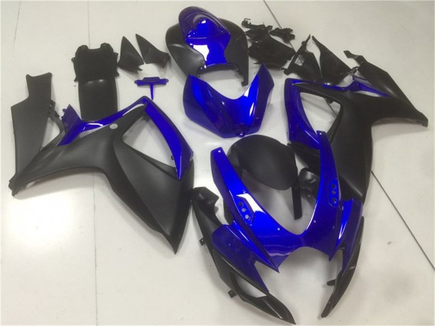 2006-2007 Suzuki GSXR 600/750 Motorcycle Fairings - Blue Matte Black UK