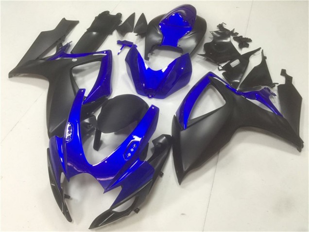 2006-2007 Suzuki GSXR 600/750 Motorcycle Fairings - Blue Matte Black UK