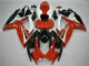 2006-2007 Suzuki GSXR 600/750 Motorcycle Fairings - White Red Glossy Black Stripe UK