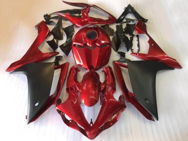 2007-2008 Yamaha YZF R1 Motorcycle Fairings - Red Matte Black UK