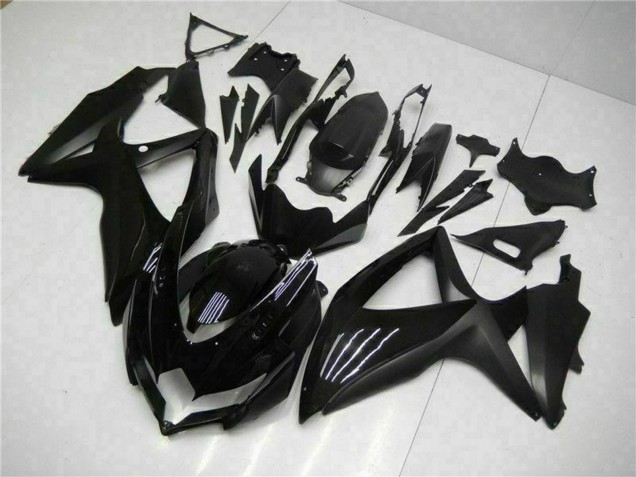 2008-2010 Suzuki GSXR 600/750 Motorcycle Fairings - Glossy Black Matte Black UK