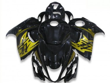 2008-2020 Suzuki GSXR 1300 Hayabusa Motorcycle Fairings - Glossy Black Yellow UK