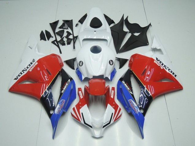 2009-2012 Honda CBR600RR Motorcycle Fairings - White Red Blue Glossy Black Motul UK