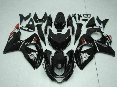 2009-2016 Suzuki GSXR 1000 Motorcycle Fairings - Glossy Black Red Beacon Motul UK