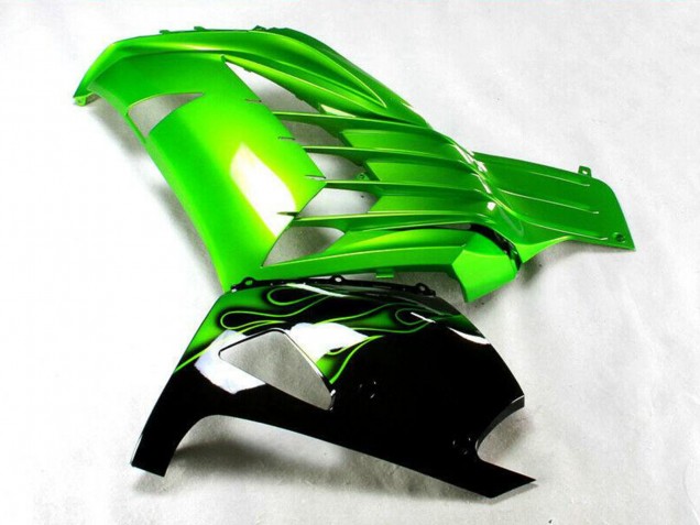2012-2024 Green Glossy Black Kawasaki ZX14R ZZR1400 Motorcycle Fairing UK