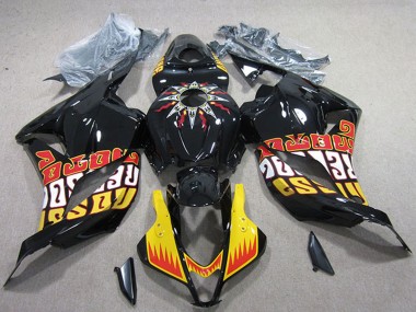 2009-2012 Honda CBR600RR Motorcycle Fairings - Yellow Glossy Black Red Rossi UK