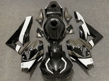 2013-2026 Black Carbon Fiber White Bull Honda CBR600RR Motorcycle Fairings UK