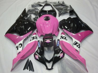 2009-2012 Honda CBR600RR Motorcycle Fairings - Pink White Glossy Black Repsol UK