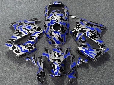 2002-2013 Honda VFR 800 Motorcycle Fairings - Blue Camouflage UK