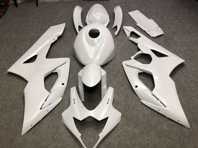2005-2006 Suzuki GSXR 1000 Motorcycle Fairings - Glossy White Plain UK