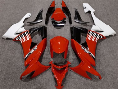 2008-2010 Kawasaki ZX10R Motorcycle Fairings - White Red Black UK