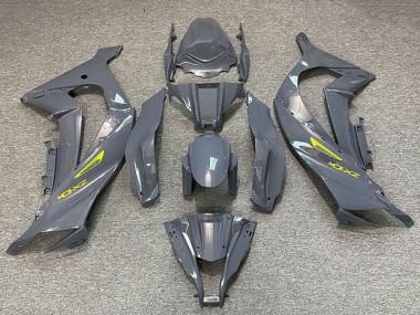 2011-2015 Kawasaki ZX10R Motorcycle Fairings - Nardo Grey Yellow UK