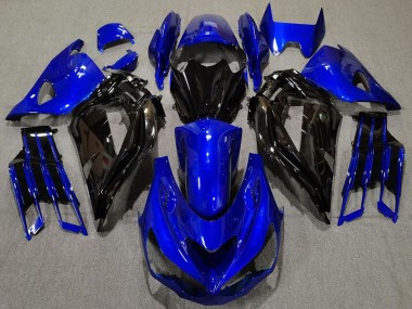 2012-2024 Blue Glossy Black Kawasaki ZX14R ZZR 1400 Motorcycle Fairing UK