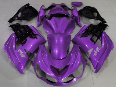 2012-2024 Purple Black Kawasaki ZX14R ZZR 1400 Motorcycle Fairing UK