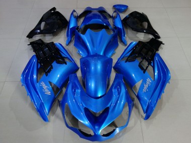2012-2024 Blue Black Kawasaki ZX14R ZZR 1400 Motorcycle Fairings UK