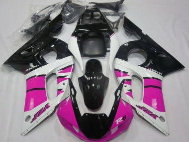 1998-2002 Yamaha R6 Motorcycle Fairings - White Pink Glossy Black UK