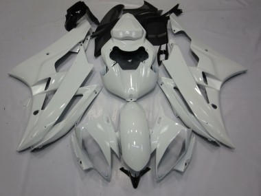2006-2007 Yamaha R6 Motorcycle Fairings - Glossy White UK