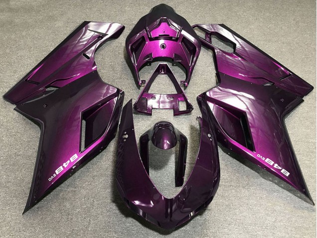 2007-2014 Ducati 848 Motorcycle Fairings - Purple UK