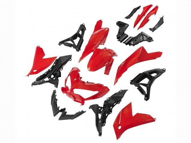 2021-2024 Red Black Kawasaki Versys 650 Motorcycle Fairings UK