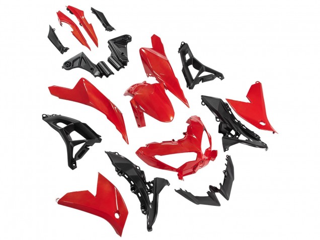 2021-2024 Red Black Kawasaki Versys 650 Motorcycle Fairings UK