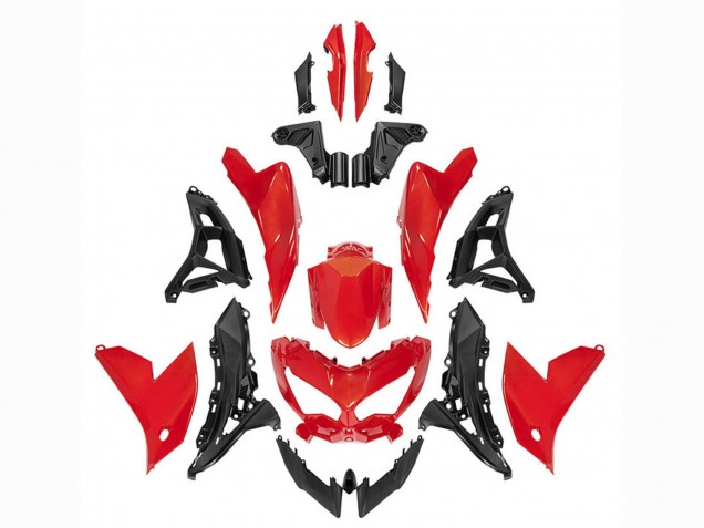 2021-2024 Red Black Kawasaki Versys 650 Motorcycle Fairings UK