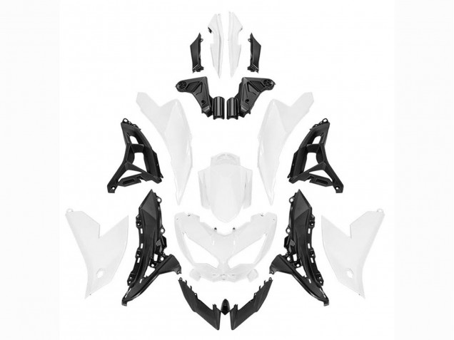 2021-2024 White Kawasaki Versys 650 Motorcycle Fairings UK