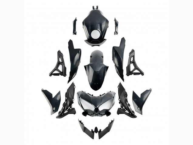 2021-2024 Glossy Black Kawasaki Versys 650 Motorcycle Fairings UK