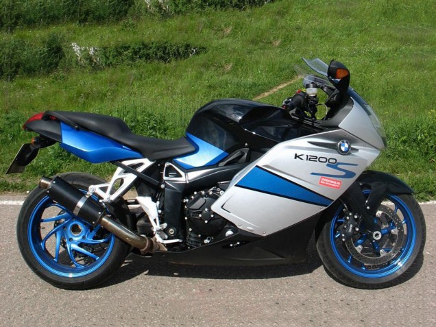 2005-2010 BMW K1200S Bike Fairings - Silver Blue Black UK
