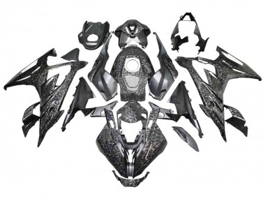 2023-2024 BMW S1000RR Motorcycle Fairings - Black Forged Carbon Fiber UK