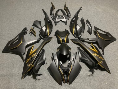 2019-2022 BMW S1000RR Motorcycle Fairings - Black Gold Carbon Fiber UK