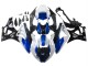 2009-2014 BMW S1000RR Motorcycle Fairings - White Blue Glossy Black Castrol UK