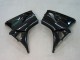 2003-2004 Honda CBR600RR Motorcycle Fairings - Glossy Black Red Decals UK