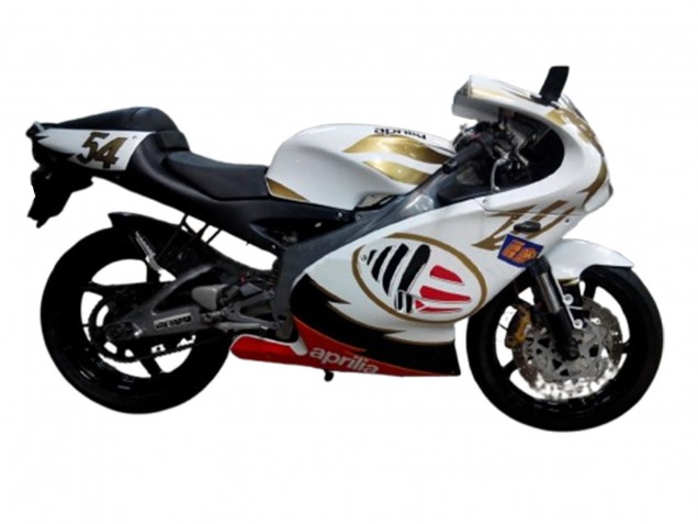 2000-2005 Aprilia RS125 Motorcycle Fairings - White Yellow Red UK