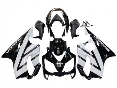 2004-2007 Honda CBR600 F4i Motorcycle Fairings - White Glossy Black UK
