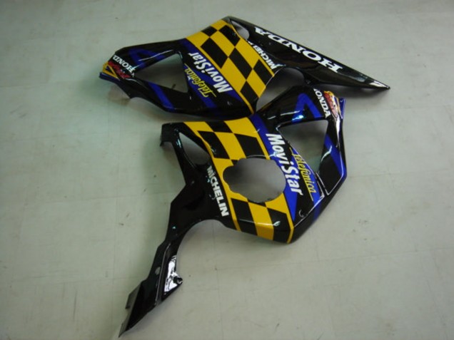 2002-2003 Blue Yellow Glossy Black Telefonica MoviStar Castrol Honda CBR900RR 954 Motorcycle Fairings UK