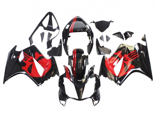 2002-2013 Honda VFR 800 Motorcycle Fairings - Glossy Black Red UK