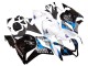 2009-2012 Honda CBR600RR Motorcycle Fairings Kit - White Blue Glossy Black UK