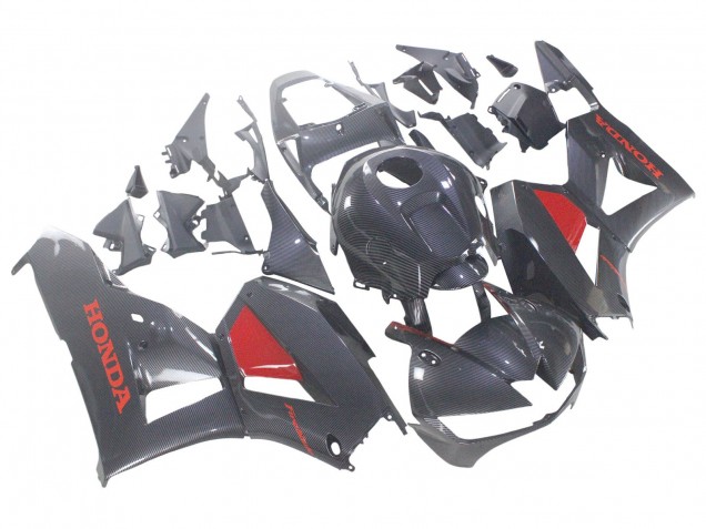 2013-2026 Black Carbon Fiber Red Honda CBR600RR Motorcycle Fairings UK