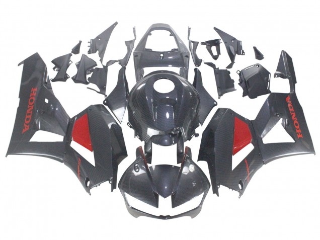 2013-2026 Black Carbon Fiber Red Honda CBR600RR Motorcycle Fairings UK