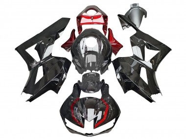 2013-2026 Glossy Black Red Honda CBR600RR Motorcycle Fairings UK