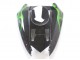 2004-2005 Kawasaki ZX10R Motorcycle Fairings - Black with Green Flame Ninja UK