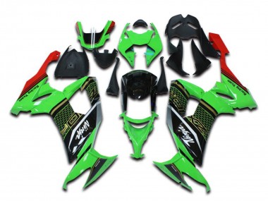 2006-2007 Kawasaki ZX10R Motorcycle Fairings - Green Red Black UK