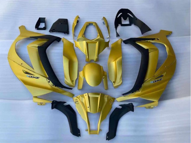 2011-2015 Kawasaki ZX10R Motorcycle Fairings - Gold Black UK