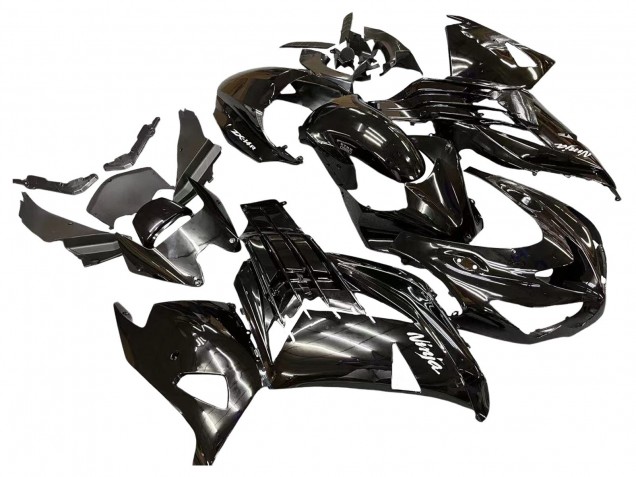 2012-2024 Glossy Black Matte Black White Ninja Kawasaki ZX14R ZZR1400 Motorcycle Fairings UK