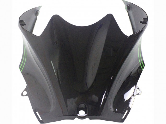 2012-2024 Green Glossy Black Stripe Kawasaki ZX14R ZZR1400 Motorcycle Fairings UK
