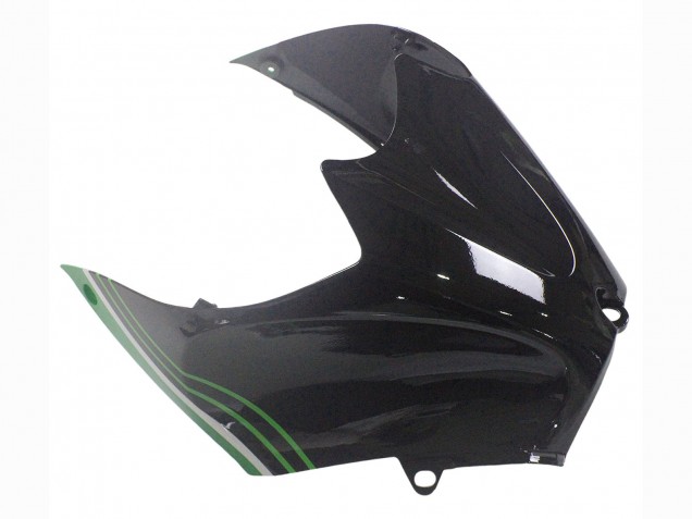 2012-2024 Green Glossy Black Stripe Kawasaki ZX14R ZZR1400 Motorcycle Fairings UK