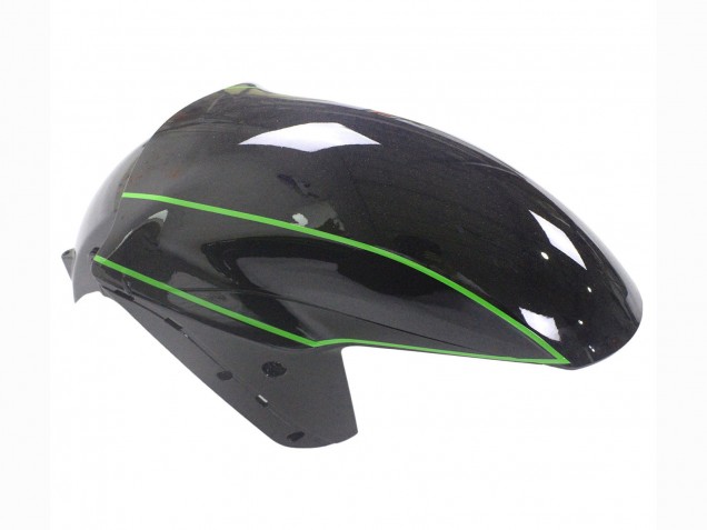 2012-2024 Green Glossy Black Stripe Kawasaki ZX14R ZZR1400 Motorcycle Fairings UK